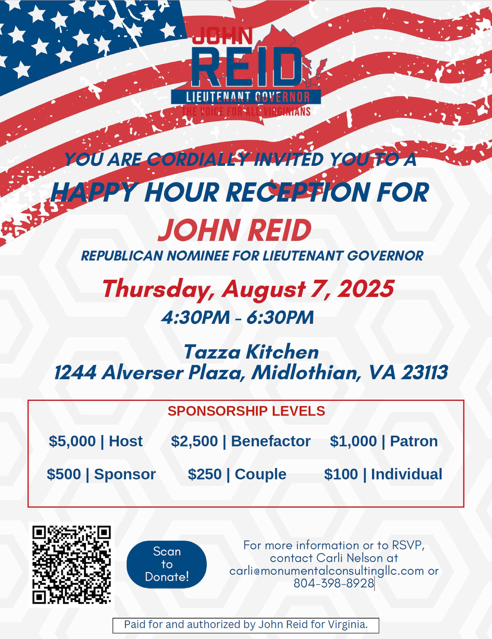 John Reid Reception